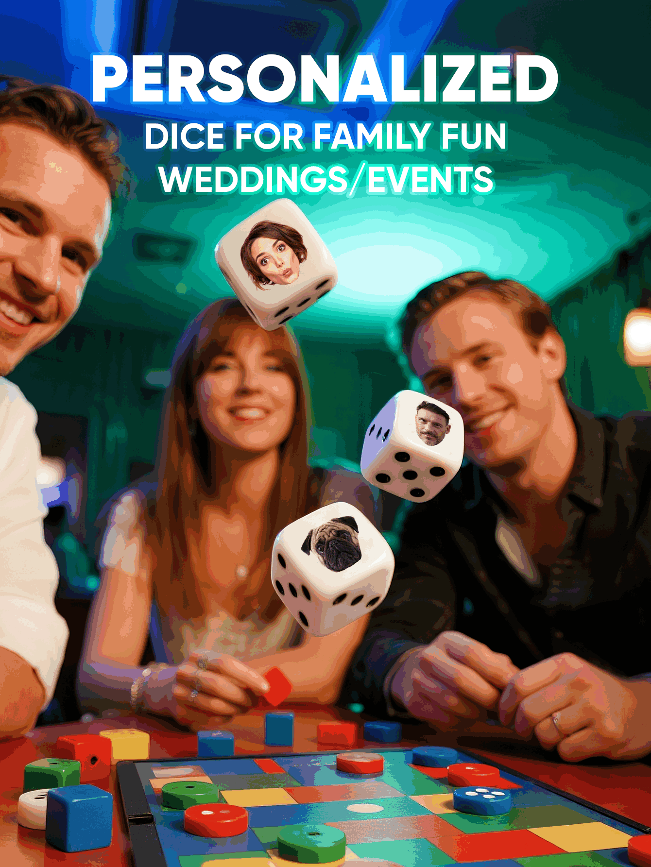 Custom Face Dice Personalized  - Party Games For Christmas 评论和价格