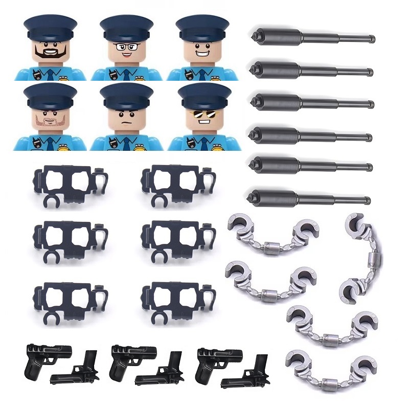 6PCS/SET US City Police Handcu - Lego Set Creator 评论和价格